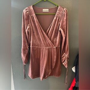 Urban Outfitters Dusty Rose Wrap jumpsuit